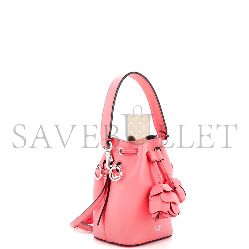 FENDI MON TRESOR 3D FLOWER BUCKET BAG LEATHER MINI (18*12*10cm)